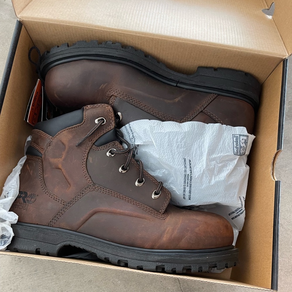 Timberland steel toed boots